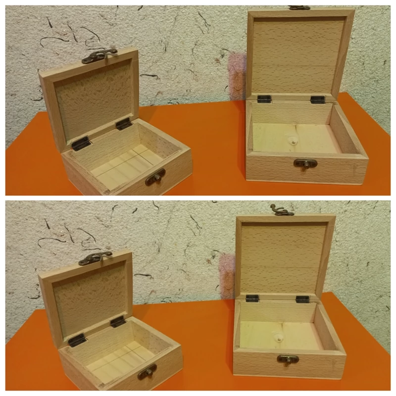 جعبه چوبی بصورت خام  جنس راش